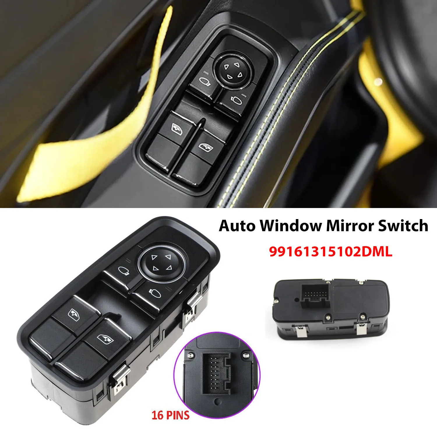 

99161315102DML Auto Window Mirror Switch For Porsche 911 991 2012-2018 Premium Quality Car Accessories