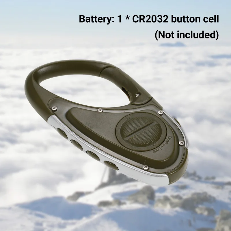 Termômetro altímetro barômetro multifuncional com display retroiluminado Monitor de altitude digital Previsão do tempo Pedômetro