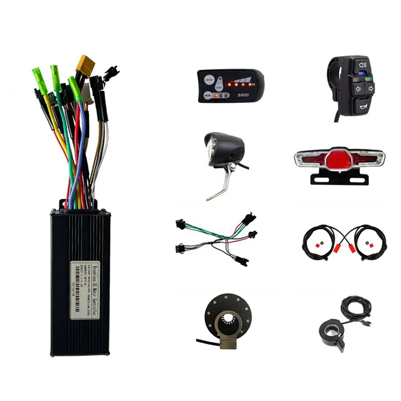 

36V 48V 750W 1000W E-Bike 30A Sine Wave Brushless Controller with KT S800 Display E-Bike Light Display