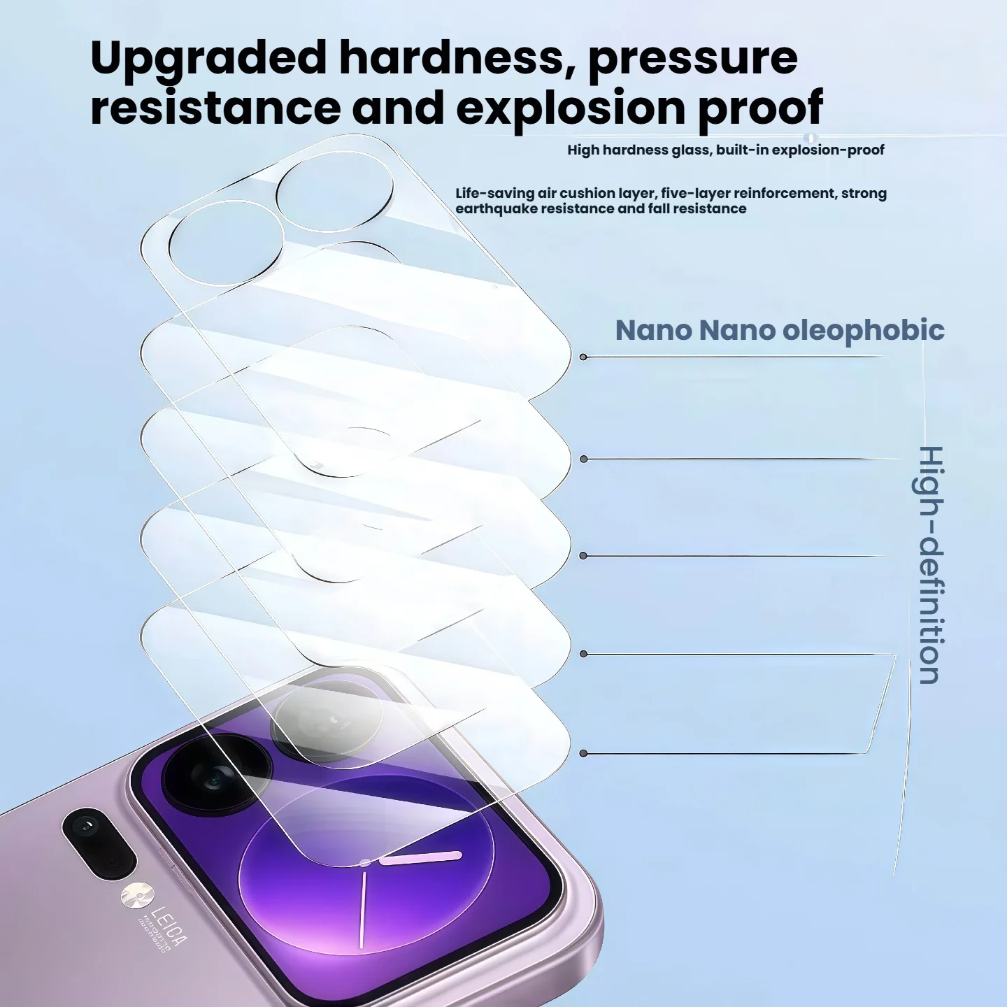 واقي شاشة خلفي من الزجاج المقوى لهاتف Xiaomi 17/17 Pro/17 Pro Max - عبوتان، لا يتضمن واقي عدسة #5