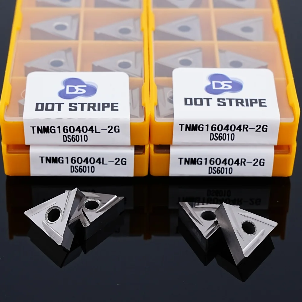 TNMG160404R-2G TNMG160404L تحول أداة TNMG R/L CNC سيرميت الصف كربيد إدراج طحن تحولت شفرات استخدام MTGNR/MTGNL