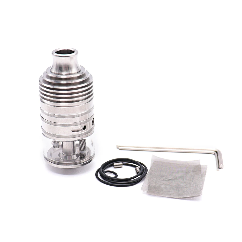 Taifun-GX COMPANY TA Vophoon Atomizer, GX RTA, DL, MTL, 316 SS, 23mm, 4ml, Réglage du débit d'air, Remplissage latéral, Simple, Double bobine, Reflowable, Précieux