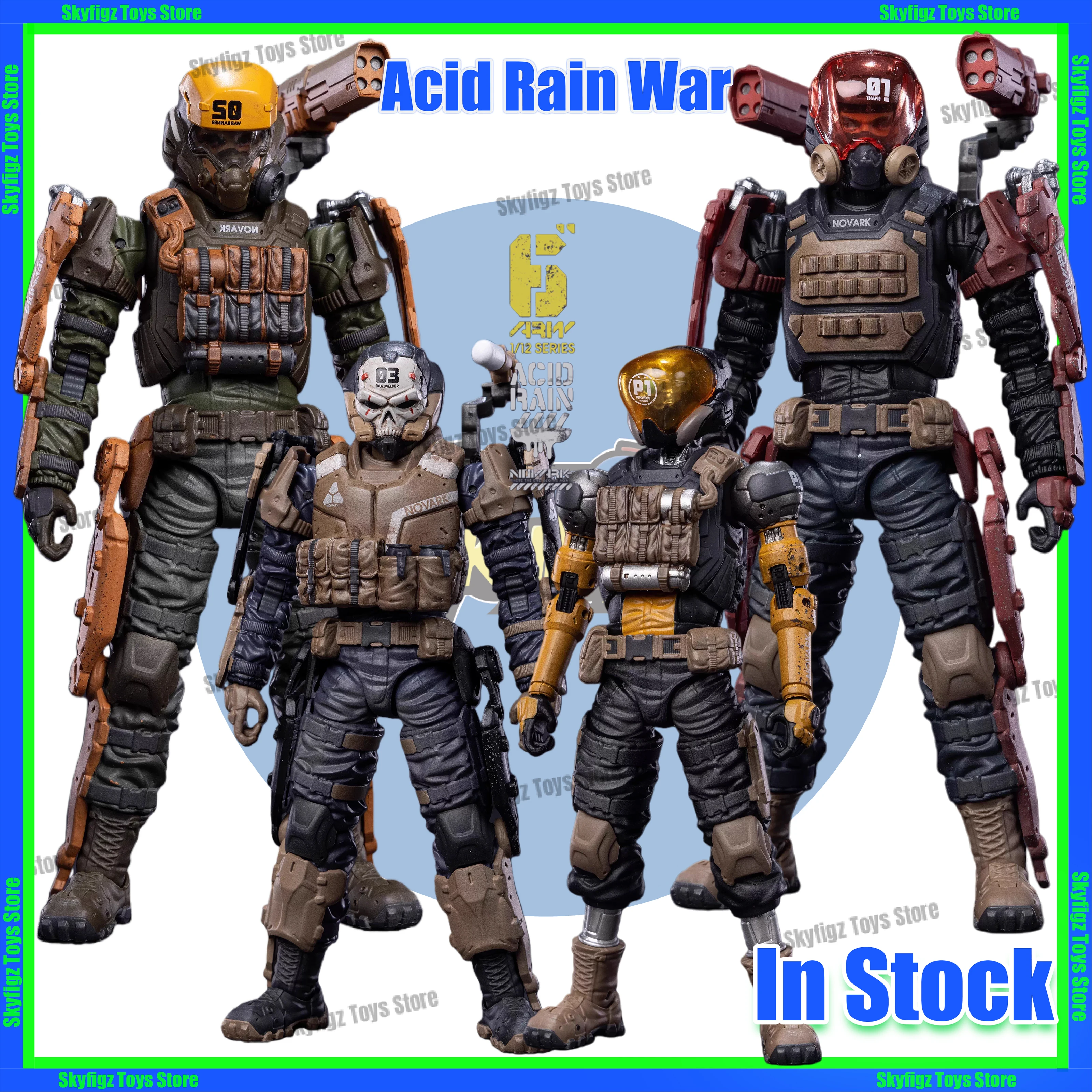 

Acid Rain War AR-001 Lord 002 Battle Flag 003 Welding Skull 004 Pro 1/12 Movable Soldier Model Action Figure Toy Gift In Stock