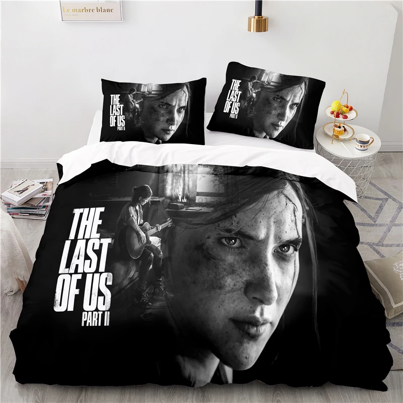 

The Last of Us Games 3d Bedding Set Tess Joel Character Digital Printing Duvet Cover Set Pillowcase Twin Full Queen King Size