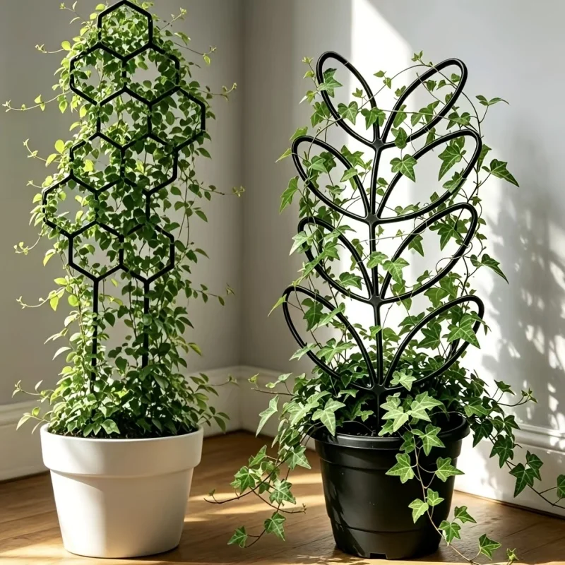 2pcs Plant Climbing Frame Potted Vine Flower Display Support Green Plant Climbing Training Frame Gardening Accessories
