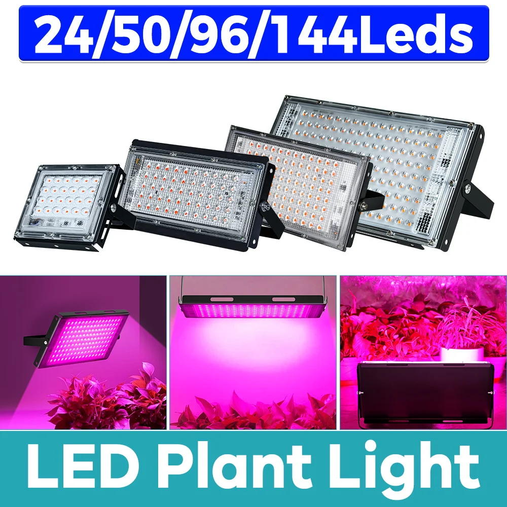 

Светодиодные фитолампы полного спектра для растений, красно-синие, для гидропоники, теплиц, выращивания рассады, с УФ/ИК-излучением