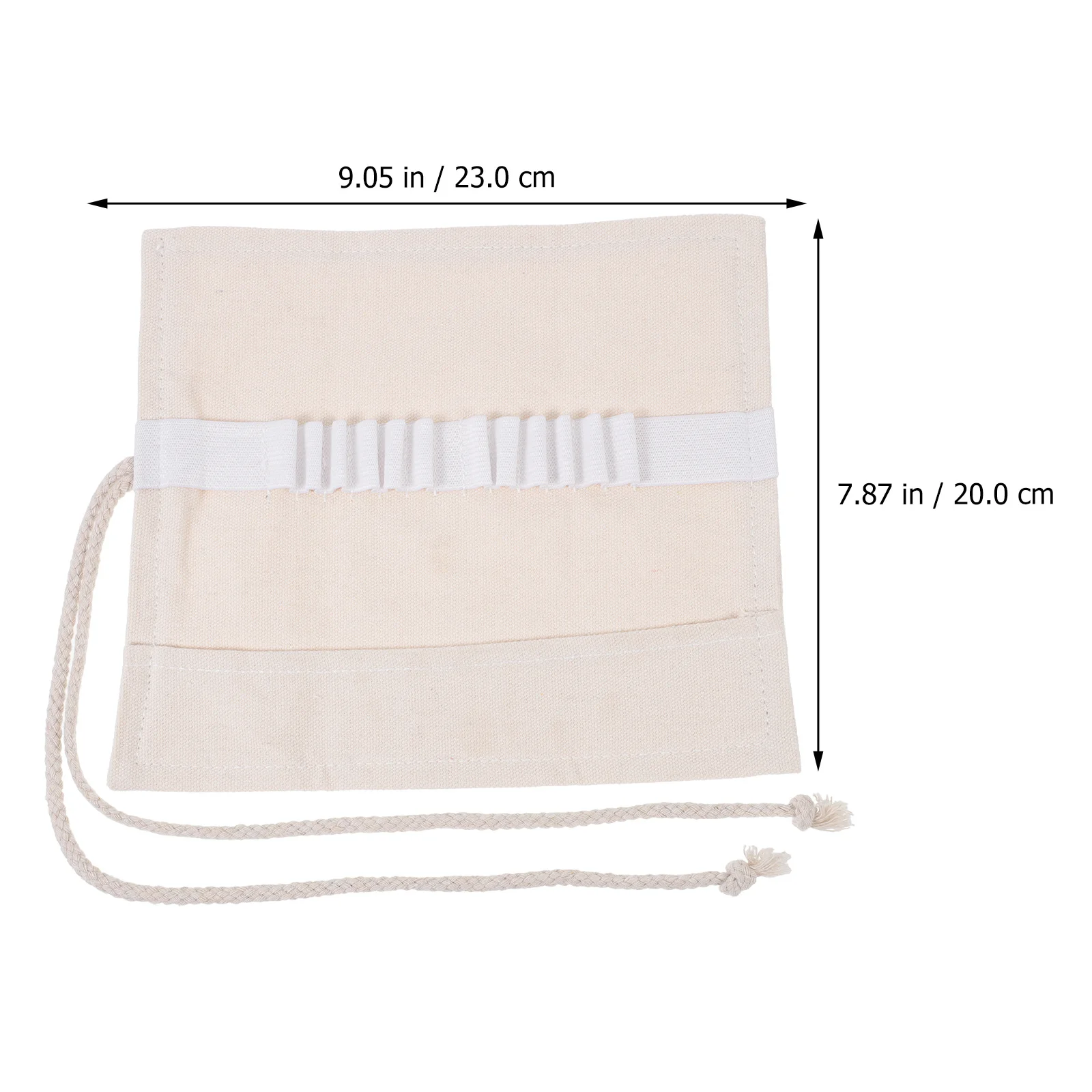 

Makeup Brush Stationery Box Pencil Bag Organizer Canvas Organizers Roll-up Case