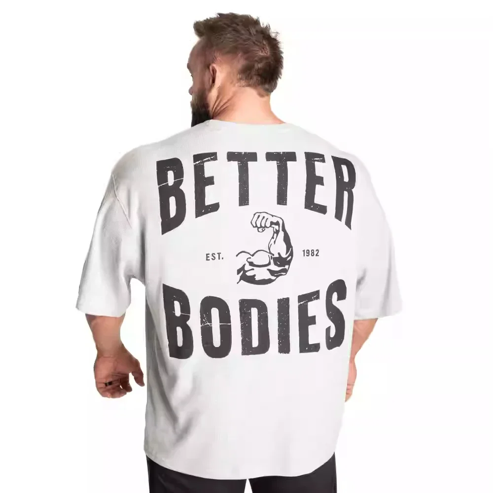 

2025 new Better Bodies sports T-shirt men's American simple all-fit fitness short sleeve loose casual half-sleeve clothes