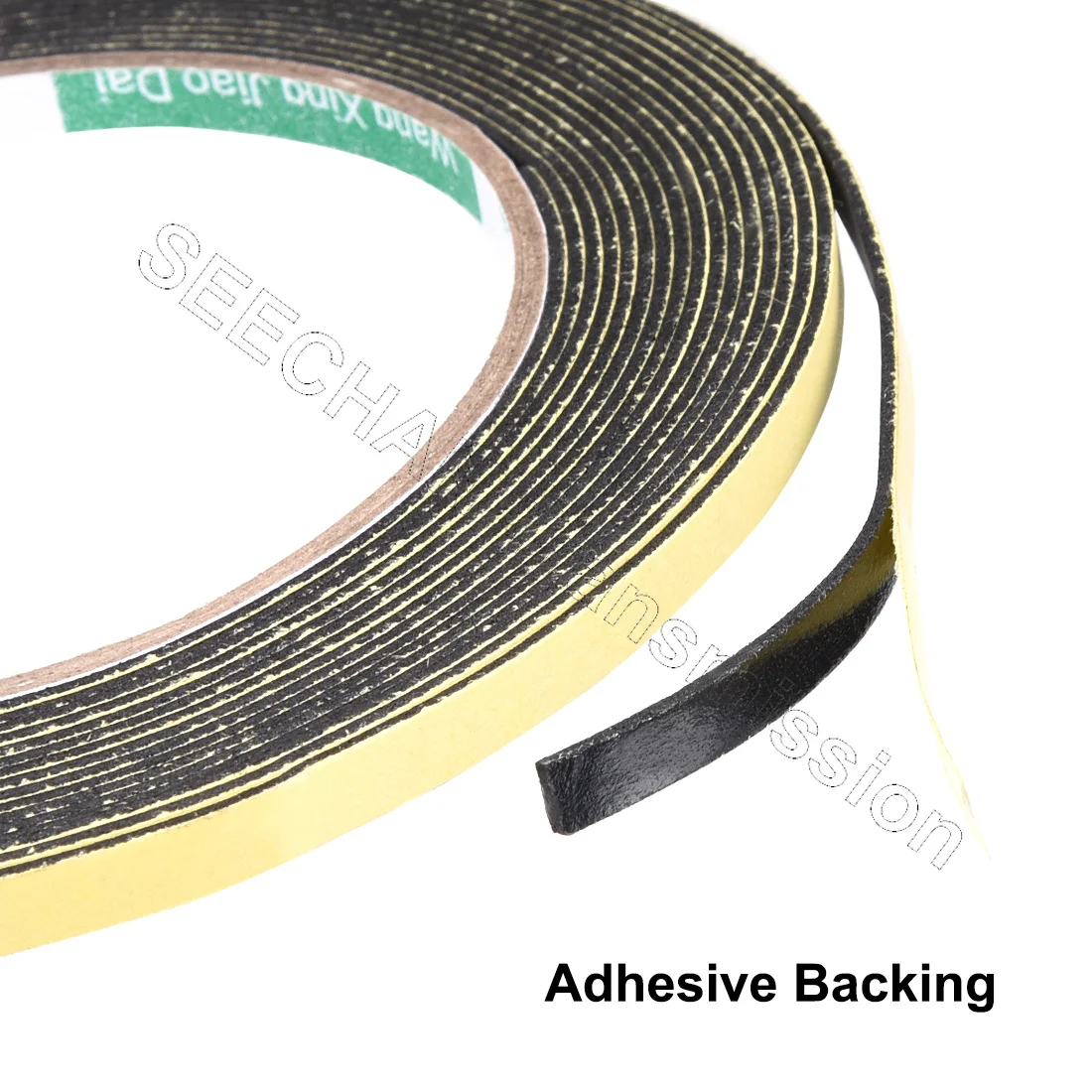 Thick 1-5mm EVA Foam Sponge Rubber Strip Single Sided Adhesive Soundproof Anti-collision Window Door Seal Strip Weather Strip