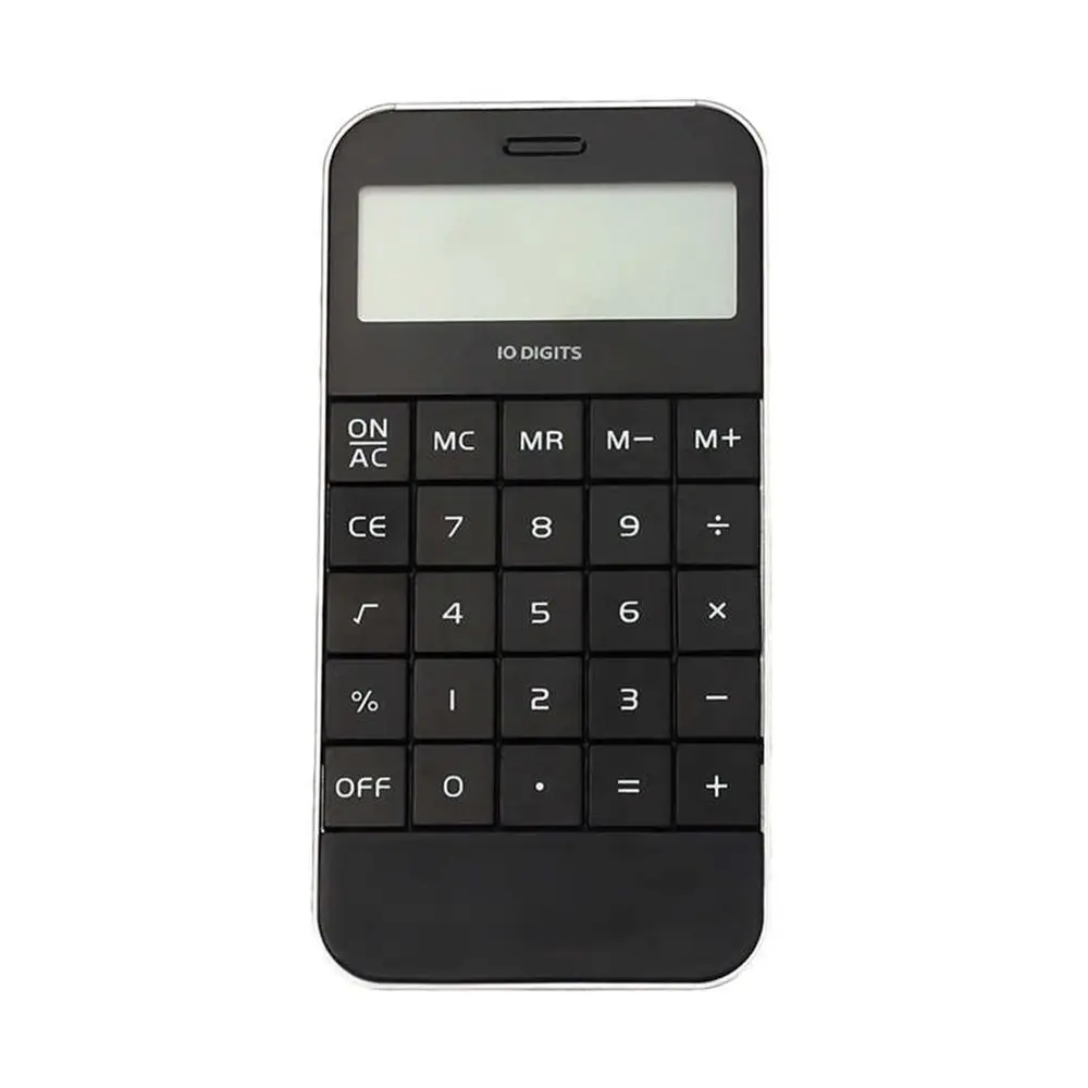 Fashion Mini Pocket Promotional Display Office Black Digit Calculator White Electronic