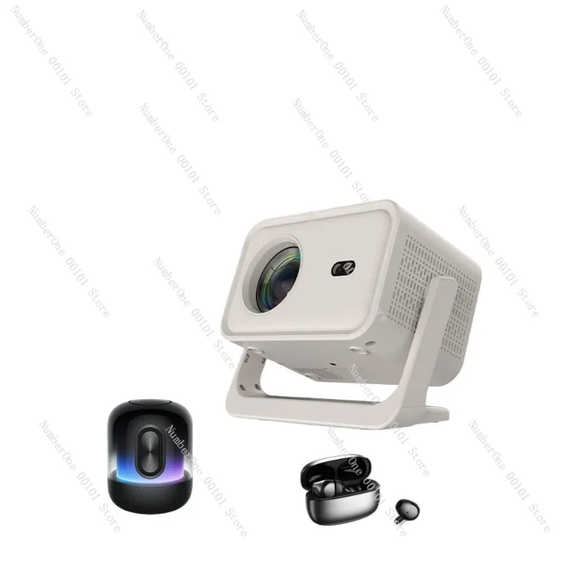 New small home projector, ultra-high-definition 4K, bedroom compatible, mobile phone connection, daytime TV projection, portable