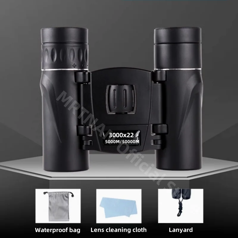 

3000x22 Powerful Binoculars 50000M Long Range Folding Mini Telescope BAK4 FMC Optics For Hunting Sports Outdoor Camping Travel