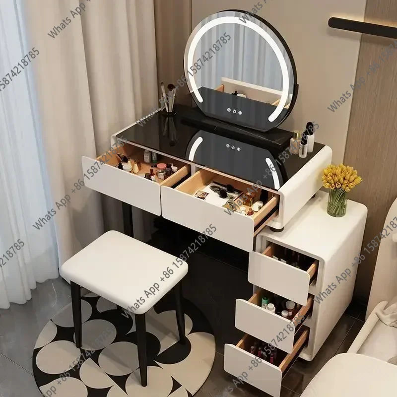 

Y -Dressing Table With Mirror Luminous Dressing Table Bedroom Furniture Luxury Modern Dressing Table Bedroom