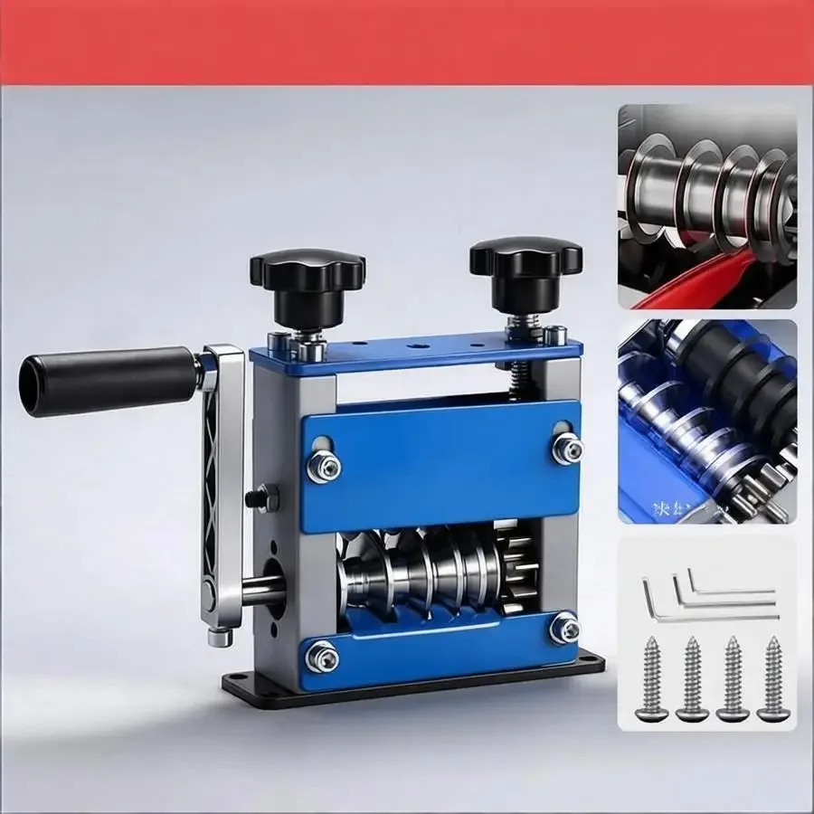 Manuelle Doppelantrieb-Abisoliermaschine mit Handkurbel, tragbarer Kabelabisolierer für 1-17mm Schrott-Kupfer- und Aluminiumdraht, Recycling-Werkzeug – Detail 3
