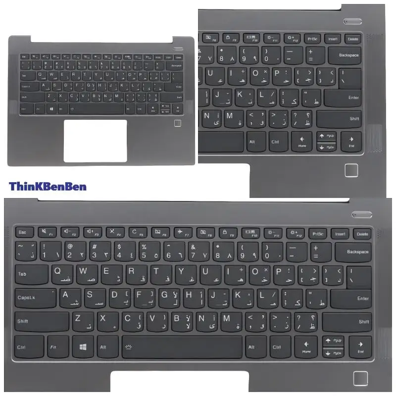 

ARA Arabic Grey Keyboard Upper Case Palmrest Shell Cover For Lenovo Ideapad S540 14 14IWL 14IML 14API 5CB0S17222
