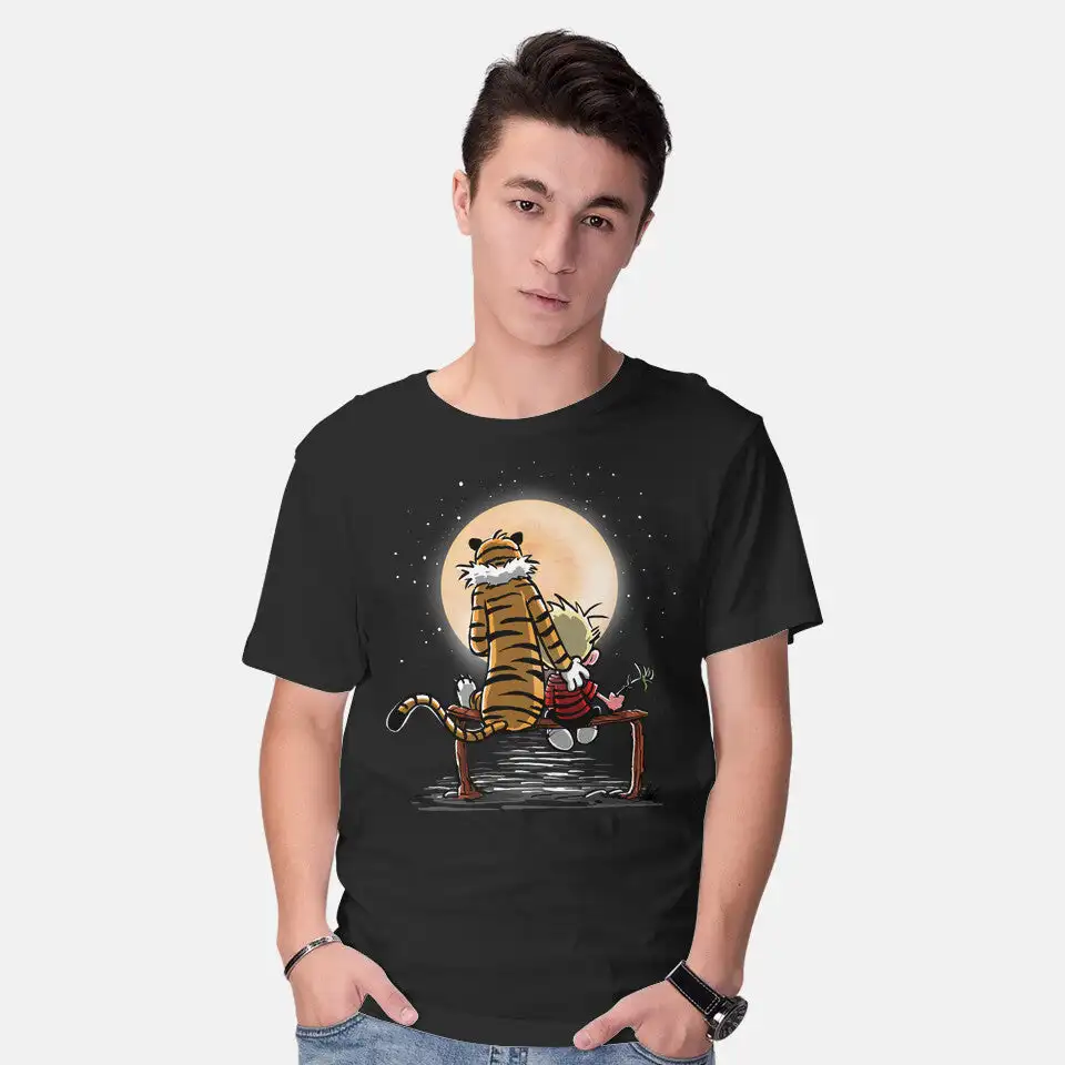 More Friends Gazing At The Moon Anime Graphic T-shirts for Men Clothing Women Short Sleeve Tees Y2K tops New Arrival Unisex