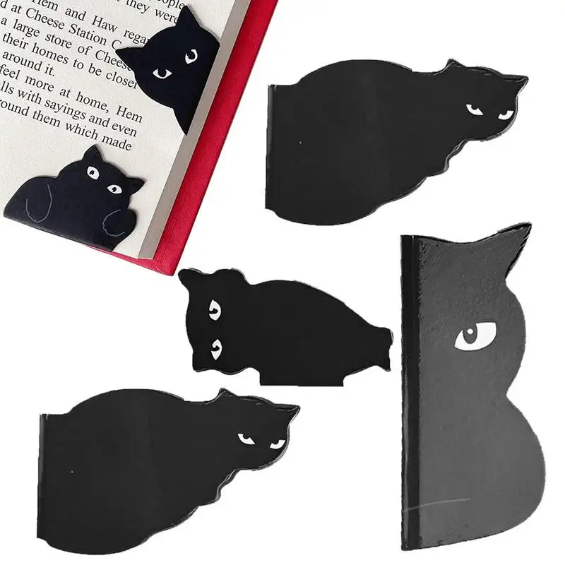 ที่คั่นหนังสือแม่เหล็กรูปแมวน่ารัก6ชิ้นที่คั่นหนังสือแม่เหล็กที่คั่นหนังสือแมวคลิปหน้าหนังสือแม่เหล็กสำหรับเด็กนักเรียนครู