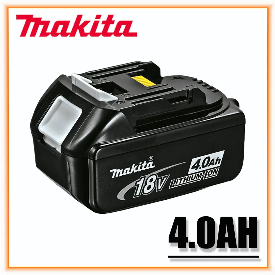 

100% Оригинальный Makita 18V 4.0Ah аккумуляторная батарея для электроинструментов с светодиодный Li-Ion Замена LXT BL1860B BL1860 BL1850