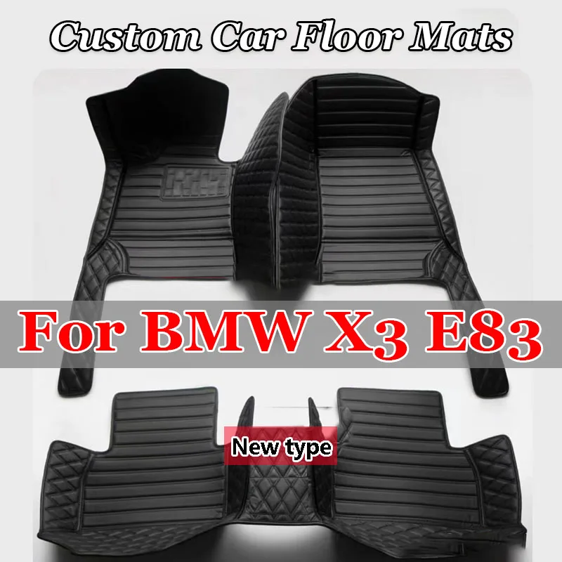 

Custom Car Floor Mats for BMW X3 E83 2003-2010 Years Artificial Leather Carpet Interior Car Accessories