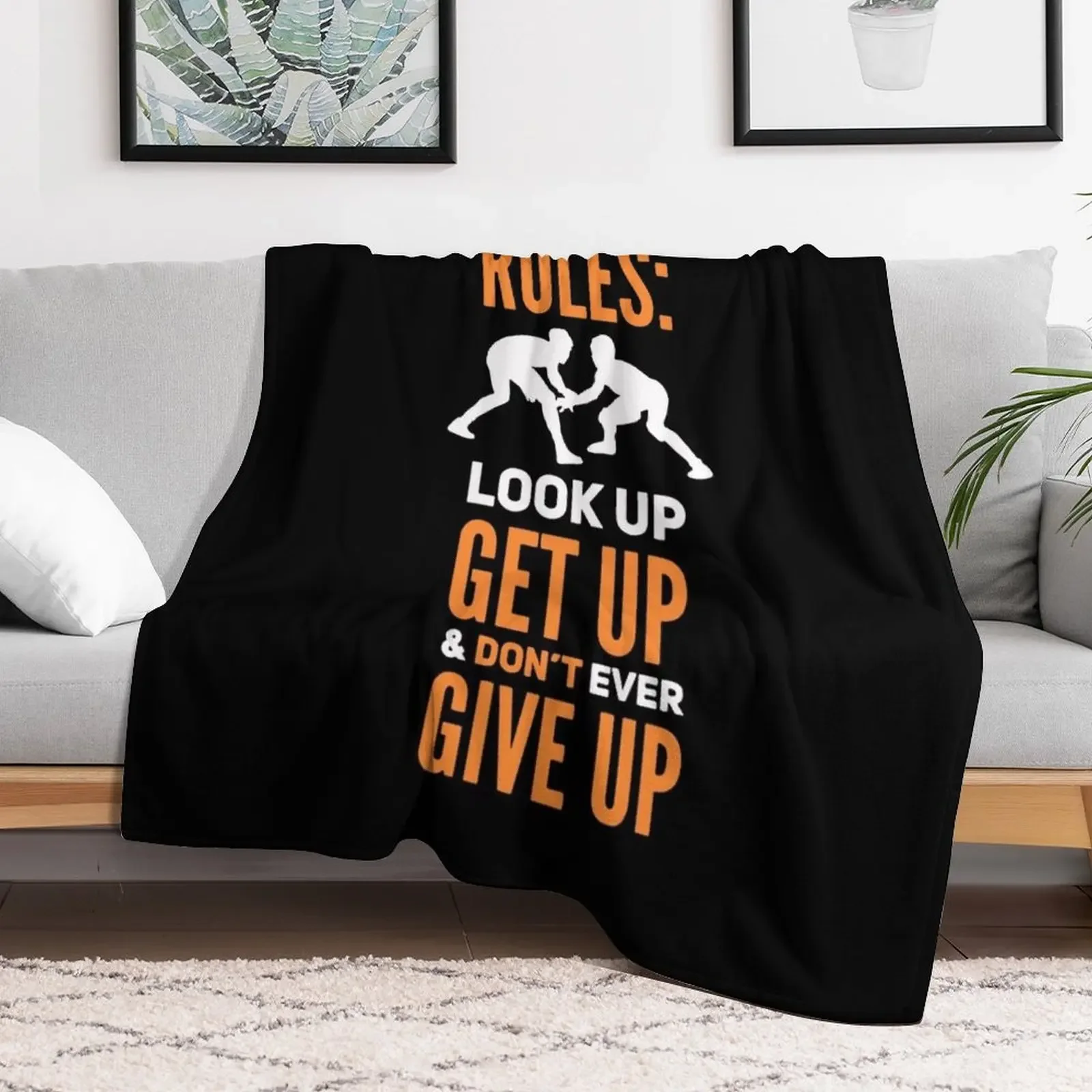 Wrestling Wrestler Gift Wrestling Rules Throw Blanket Summer Cool Breathable Blanket for Sleeping