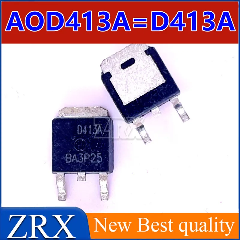 10Pcs/Lot New Original AOD413A D413A p-channel field-effect MOS Tube A 40 V TO 12-252 Integrated circuit Triode In Stock