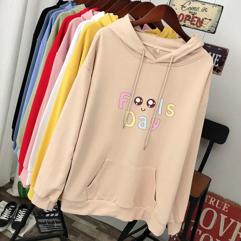 DAYIFUN Plus Size 100KG Hoodies Women 2023 Kawaii Cartoon Printed Hooded Sweatshirt Spring Autumn Female Loose Thin Pullover Top