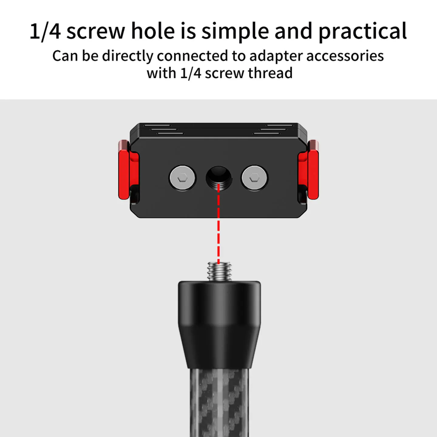 Für Insta360 Ace Pro 2 / Ace Pro / Ace X6 / X5 Magnetische Schnellwechselbasis 360° drehbare Stativhalterung 1/4 17/25mm Kugelkopfadapter – Detail 2