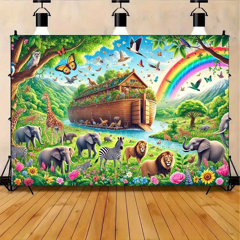 Noah's Ark voller Vitalitäts-Hintergrundstoff für verschiedene Tiere