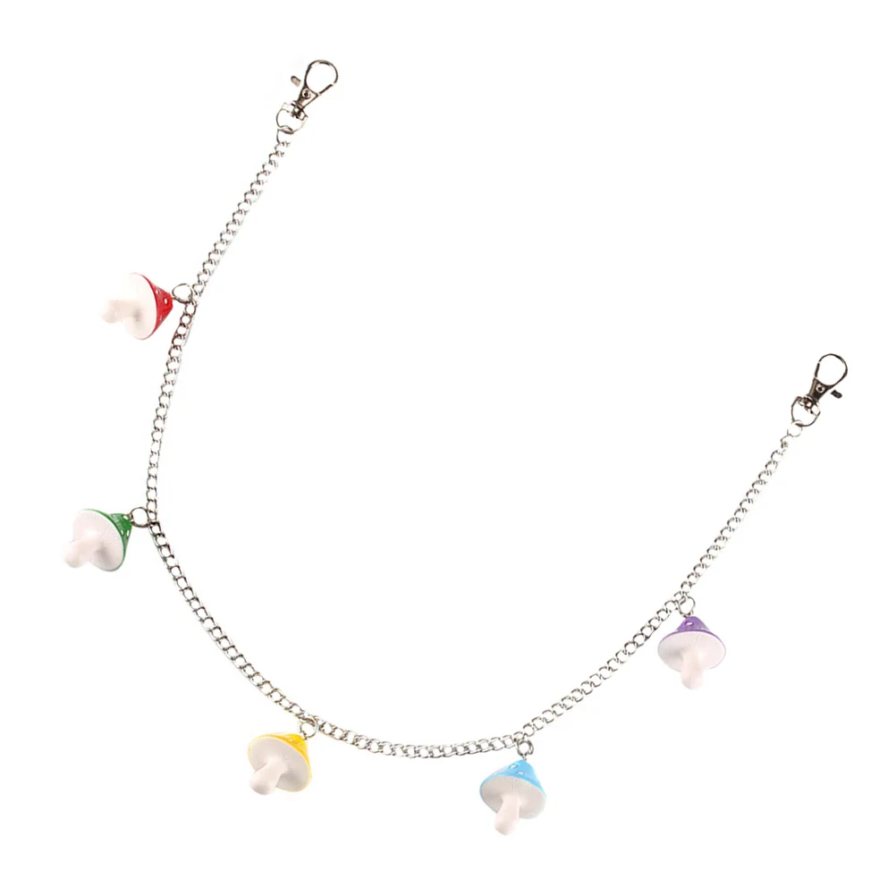 أزياء السراويل سلسلة الفطر قلادة طويلة شيك نمط الجينز السراويل سلاسل حزب بار نادي المحفظة حزام جيب سلسلة