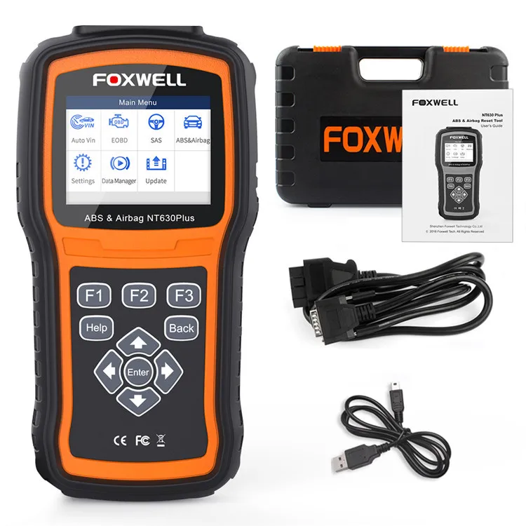 Multifunctional NT630 PLUS OBD2 ABS Airbag SRS Reset Tool Electric Engine Analyzer (For Car) English Version with 14-language