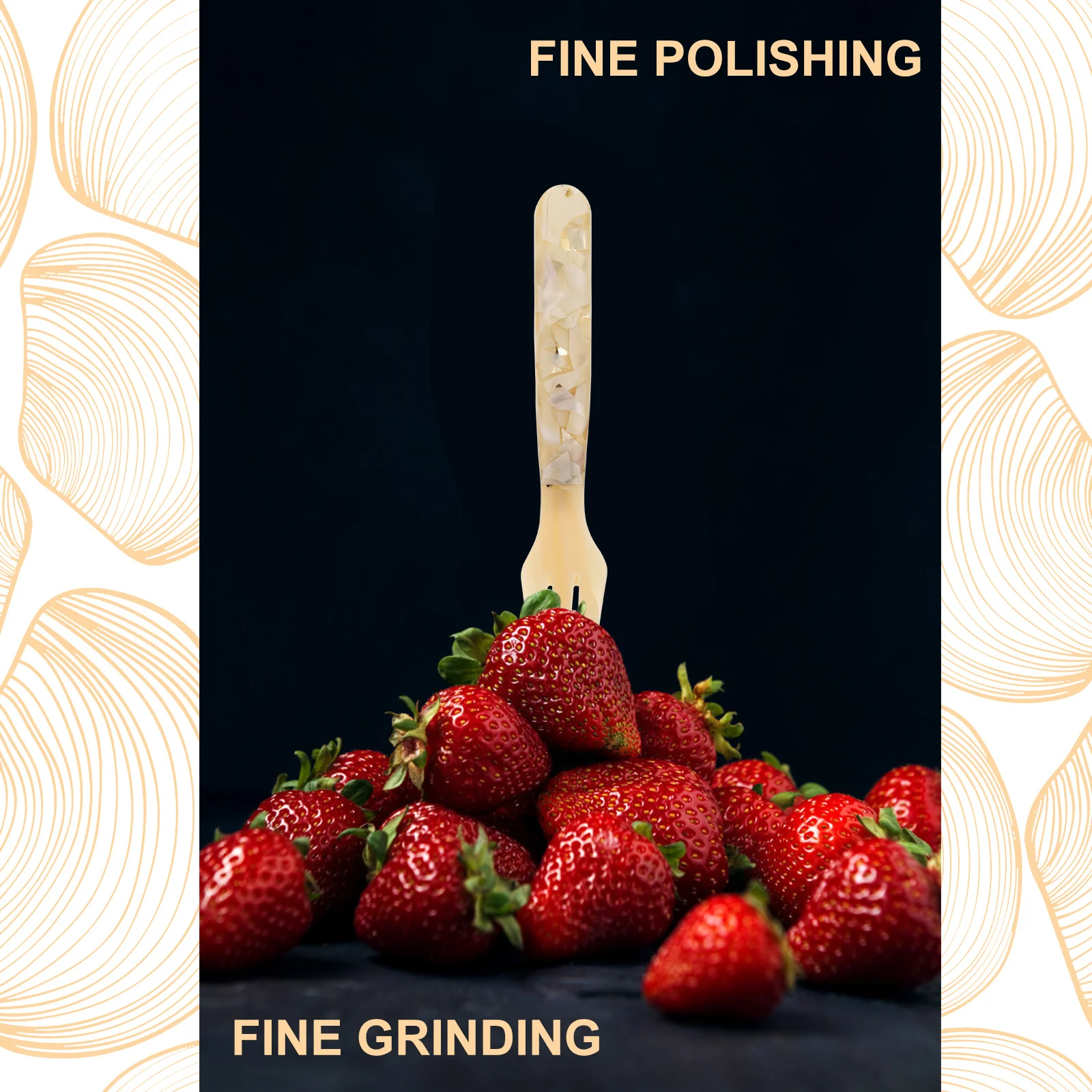 

2Pcs Cake Fork Elegant Dessert Fruit Forks High Quality Reusable Tableware for Family Gathering Hotel Beach Party Appetizer