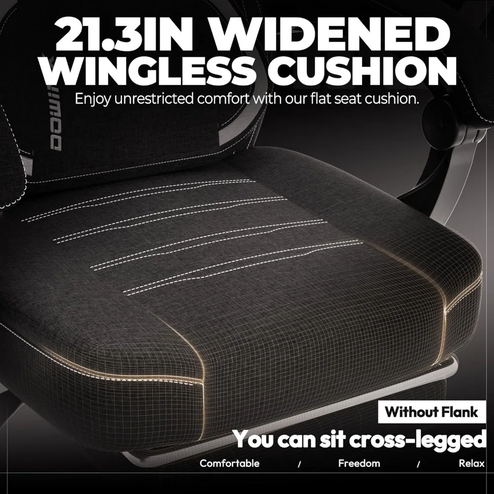 Ergonomic Lumbar Support Gaming Chair for Big and Tall, Wide Back Computer Chair with Footrest for Comfortable Gaming Sessions