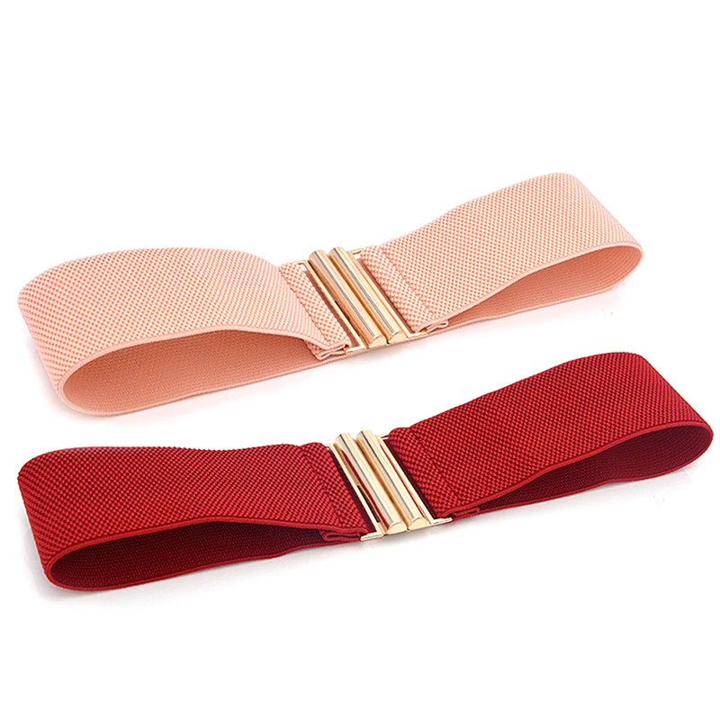 Women Belt Stretch Skinny Elastic Wide Corset Wrap Waist Dress Belt Accessories