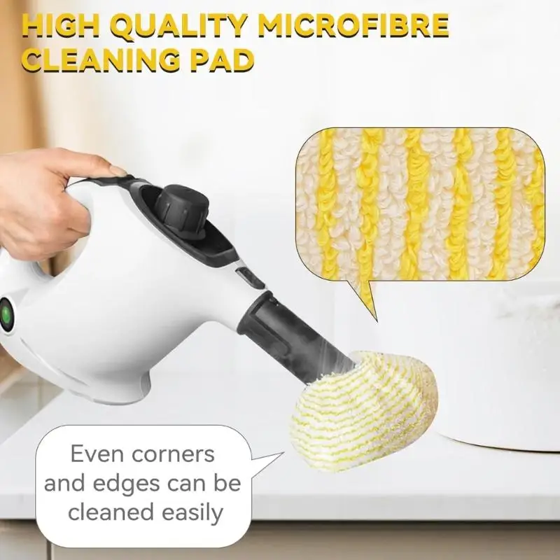 6 قطع من أغطية الممسحة عالية الأداء من الألياف الدقيقة وقابلة للغسل واستبدال ممسحة القماش لآلة تنظيف البخار