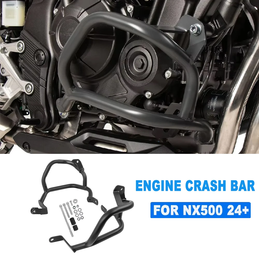 NX500 Motorcycl Highway Crash Bar Bumper e Lower Engine Guard For Honda NX 500 2024 2025 2026 Stunt Cage Protector Fairing Frame