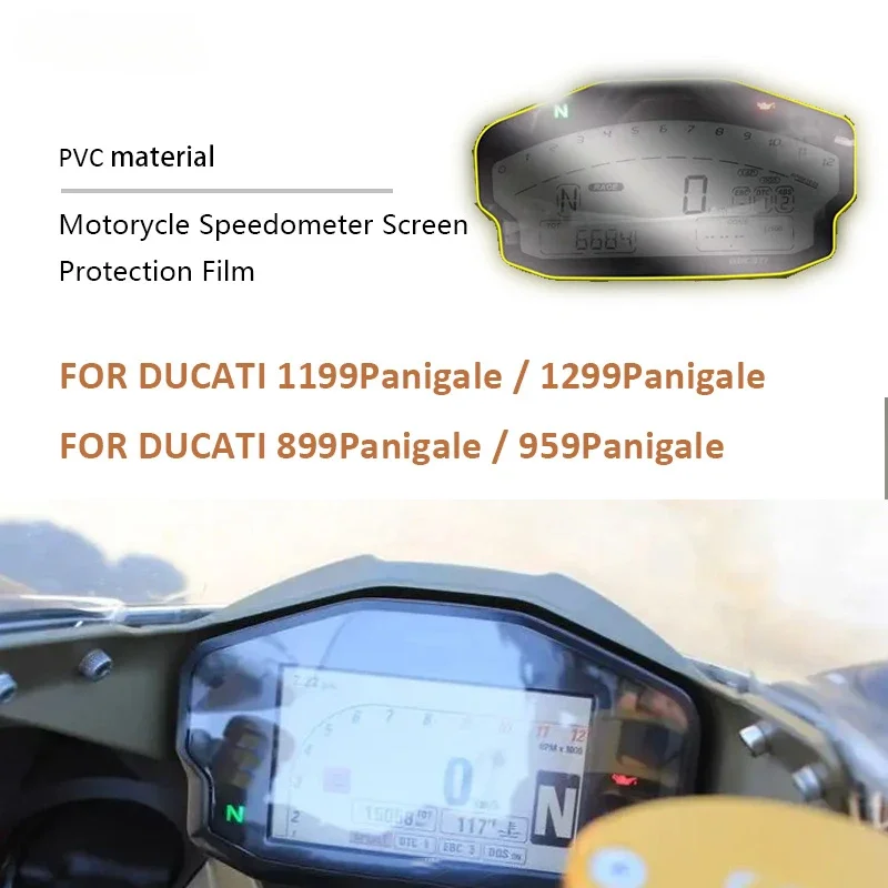 For Ducati Panigale 899 959 1199 1299 Motorcycle Scratch Cluster Screen Dashboard Protection Speedometer Instrument Display Film