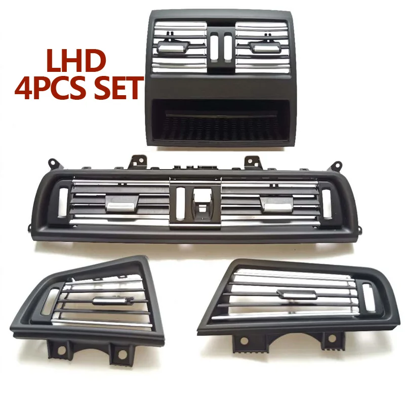 LHD RHD Car Accessories Chromed Air Vent Grille Outlet Cover Panel Replacement For BMW 5 Series F10 F11 520 525 528 530 535