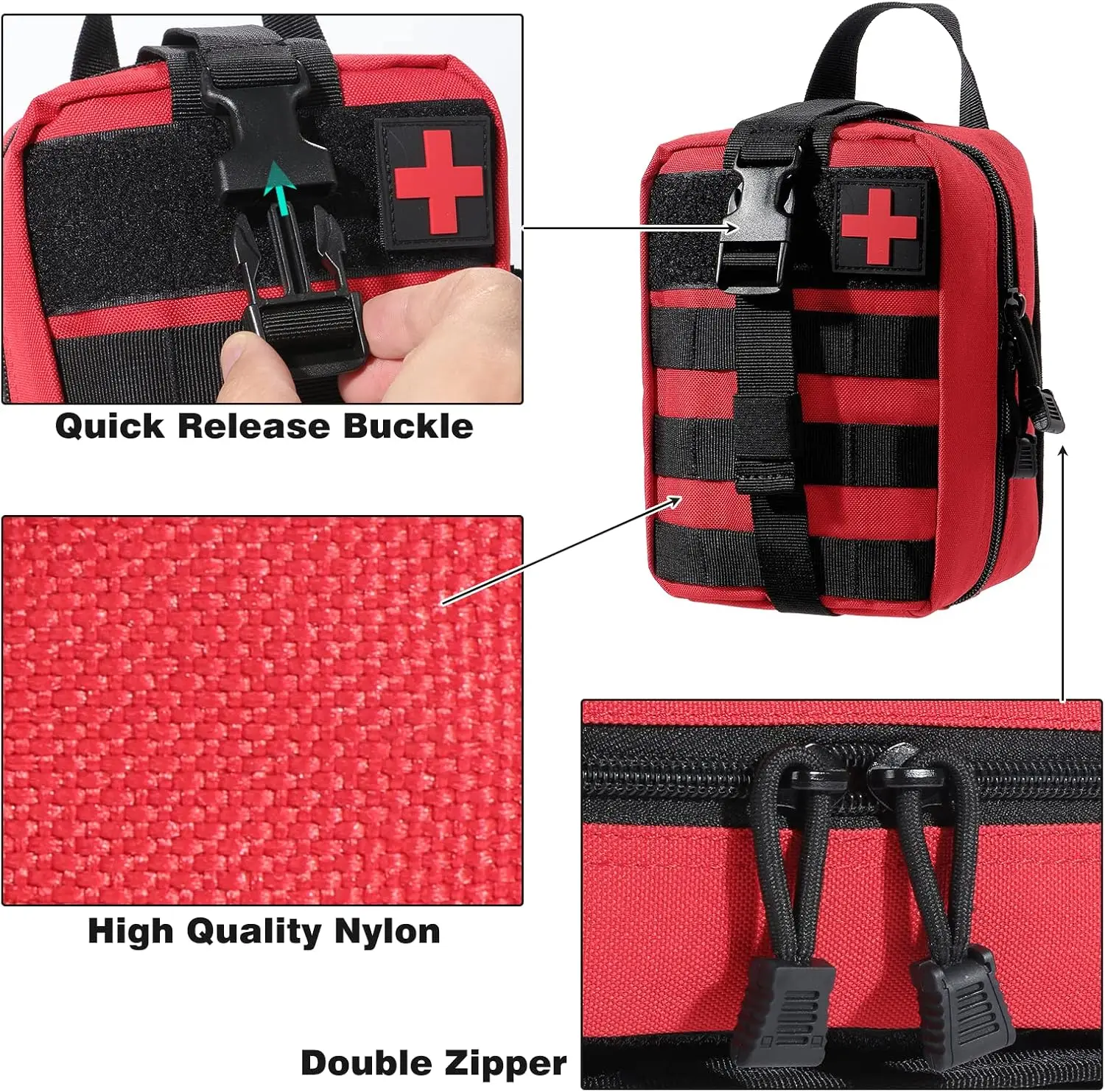 مجموعة الطوارئ التكتيكية EMT، مجموعة الإسعافات الأولية للمشي لمسافات طويلة والتخييم، للإسعافات الأولية في الهواء الطلق، والتخييم، وصيد الأسماك، والجيش، والمشي لمسافات طويلة #5