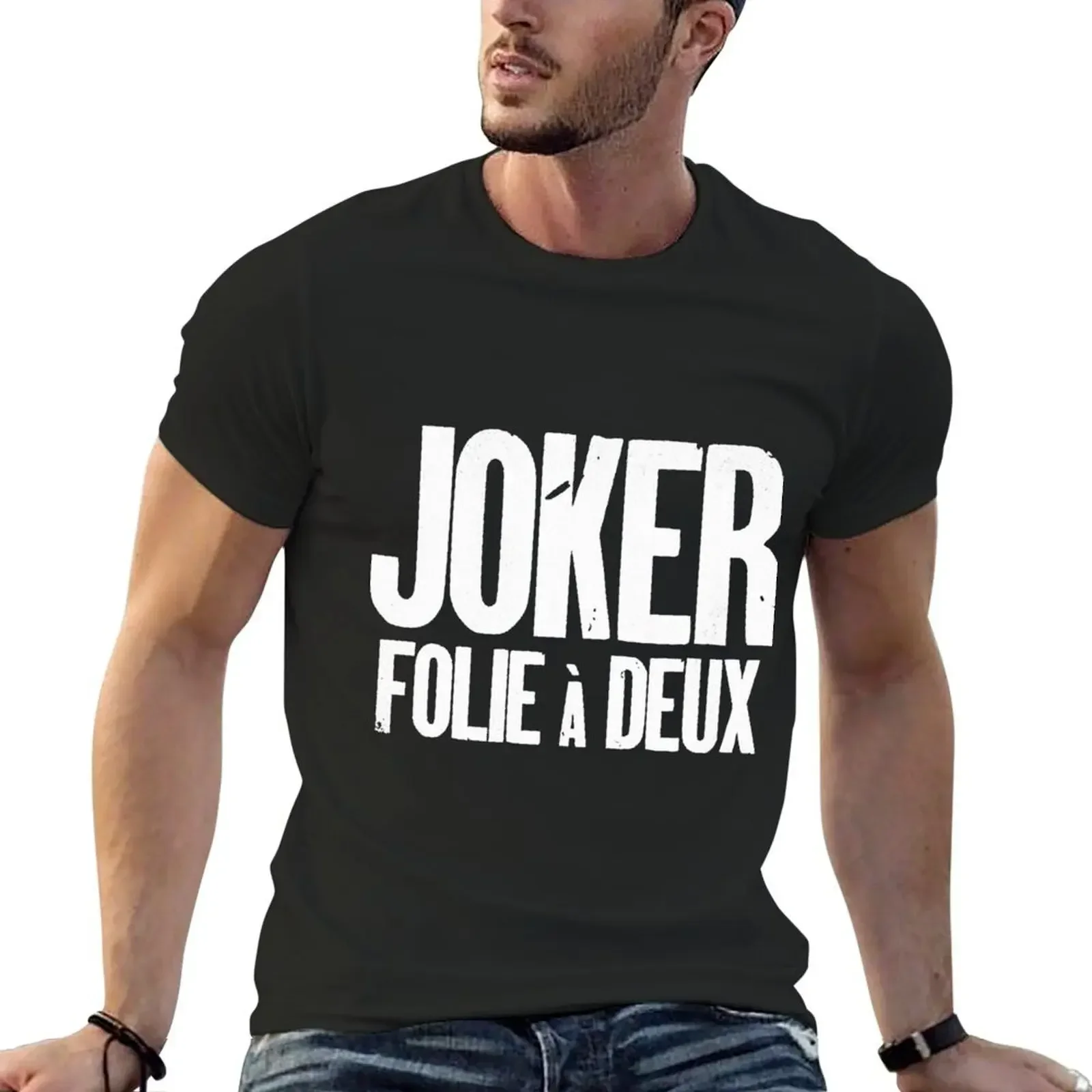 Joker Folie à Deux T-Shirt heavyweights baggy shirts men t shirts high quality