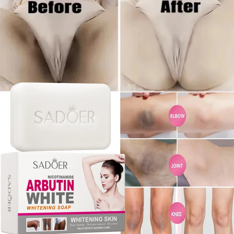 صابون تبييض الجسم تحت الإبط صابون تبييض الركبة إزالة جلد الدجاج إزالة البقع الداكنة الجلد الميت ترطيب سطع العناية بالجسم #4