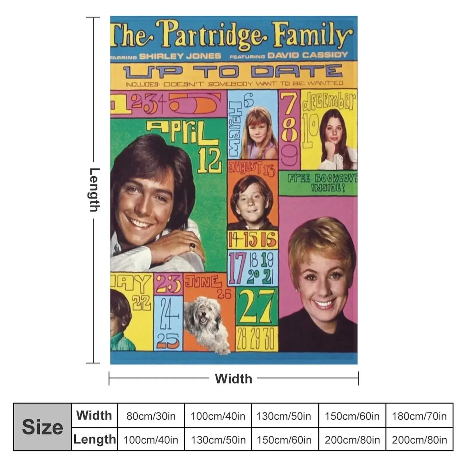 Partridge Family - Up to Date Throw Blanket Luxury St Soft Plush Plaid for sofa Thermals For Travel Blankets