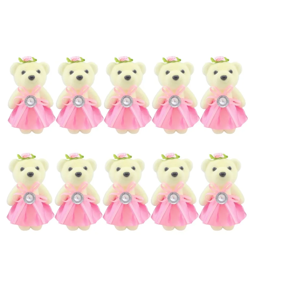 

10pcs/set Foam Bear Bear Plush Foam Toys Plush Animal Cartoon Mini Bear Flower Bouquet Plush Doll DIY Cartoon Bouquet Doll