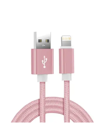 Metal Nylon Braided USB Charger Cable for iPhone 14 8 7 6S Plus X XR XS 11 12 13 Pro Max iPad 9 Fast Charging Data Cord 1m 2m 3m