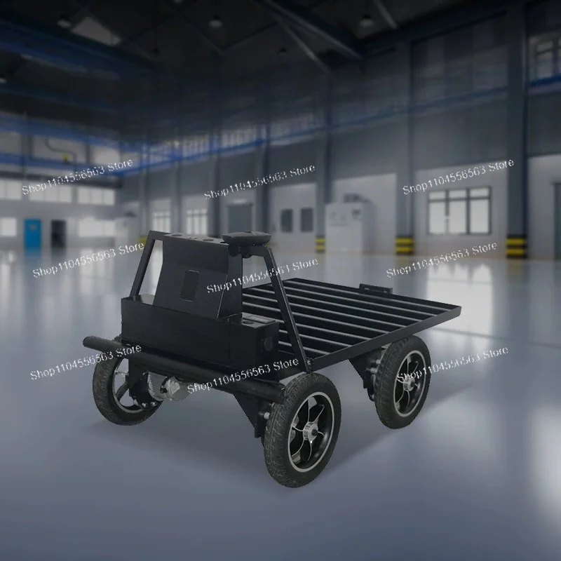 Industrial Transport Robot  4 Wheel Automatic Follow Trolley For Warehouse Picking