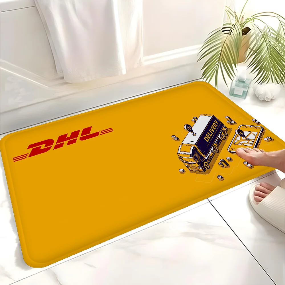 

Simple Dhl Express Label Hallway Carpet Rectangle Anti-slip Home Soft Badmat Front Door Indoor Outdoor Mat Doormat Area Rug