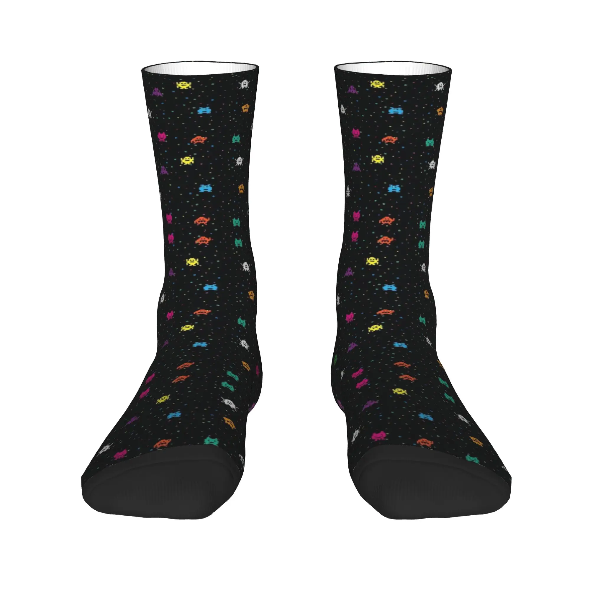 Space Invaders Socks  Non Slip Stockings Men Breathable Outdoor Sports Socks Autumn Casual Pattern Socks