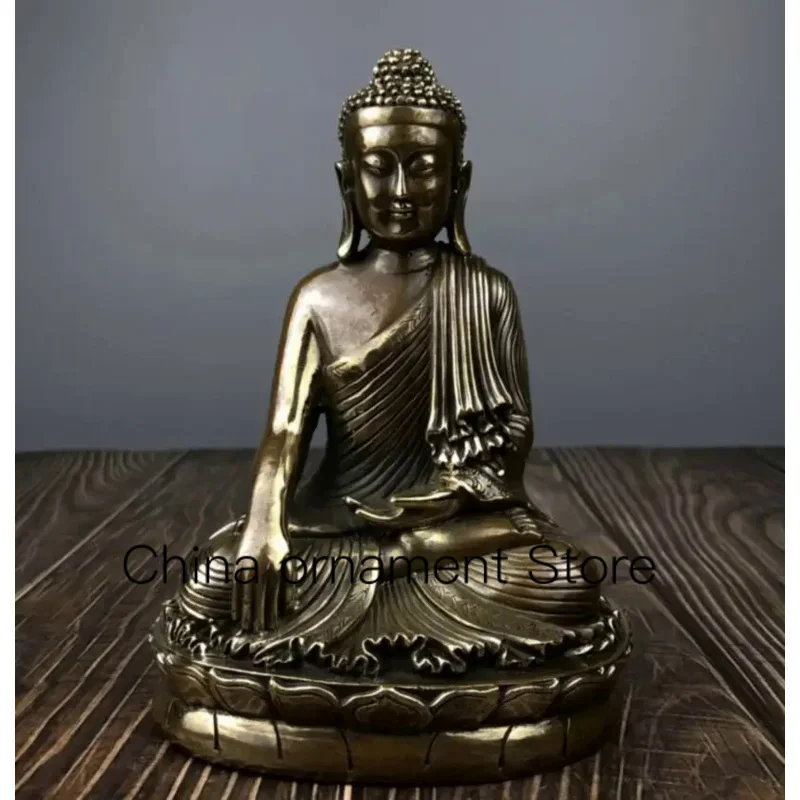 

China brass Sakyamuni Buddha crafts statue