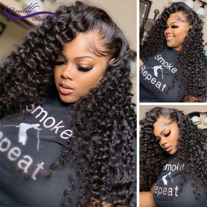 

13X4 HD Transparent Lace Front Wigs For Women Brazilian Human Hair Wigs Loose Deep Wave 13x4 Lace Frontal Wigs Pre Plucked