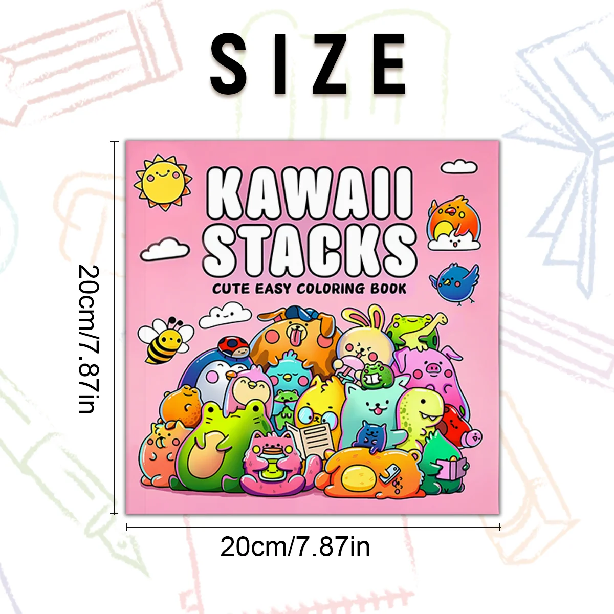 Kawaii Dolls Coloring Book: 24 Pages of High-Quality Illustrations for Stress Relief and Meditation - Perfect Picture Book Gift