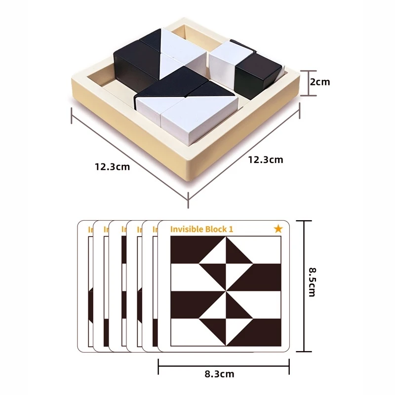 3D Puzzle Baustein Spielzeug Form Puzzle Verstecke Set Kinder logisches Denken Montessori Lernspiel zeug Geschenk für Kind